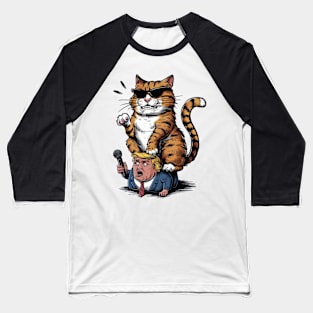 Cats Against Trump, Funny Cat Baseball T-Shirt